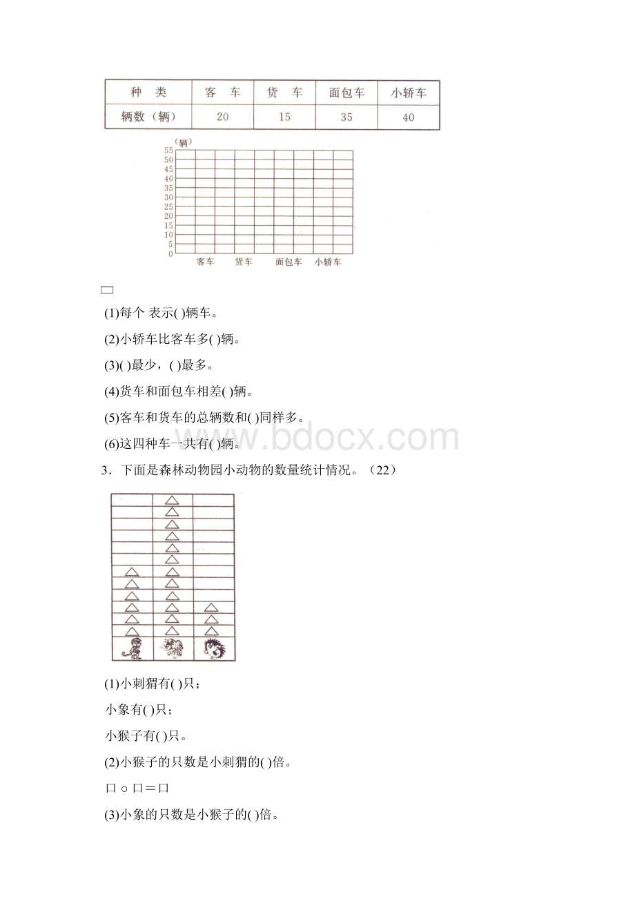 人教版二年级数学下册全册单元测试题共8份精校版.docx_第2页