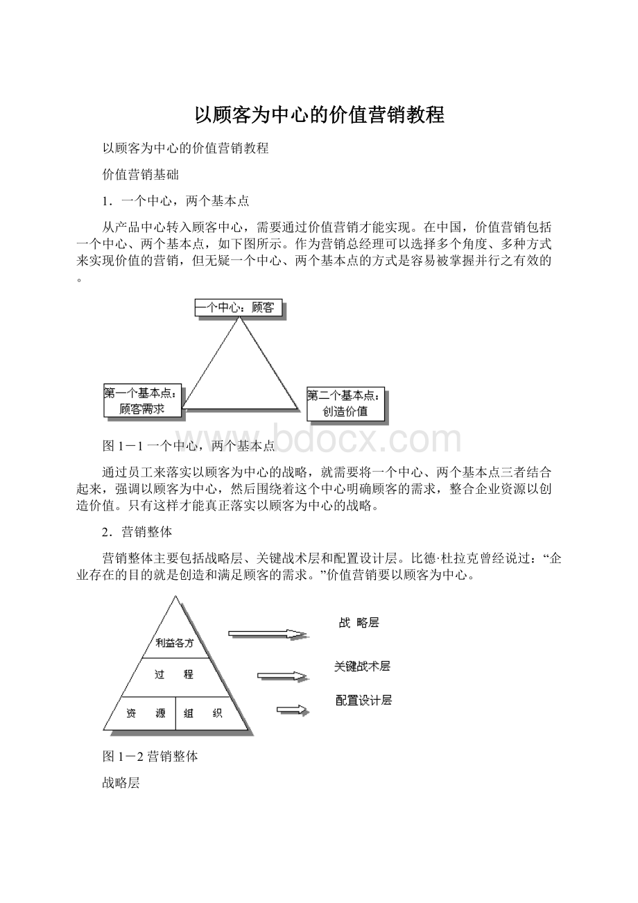 以顾客为中心的价值营销教程Word格式文档下载.docx_第1页