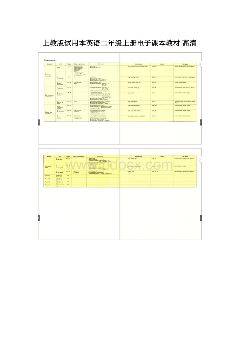 上教版试用本英语二年级上册电子课本教材 高清.docx