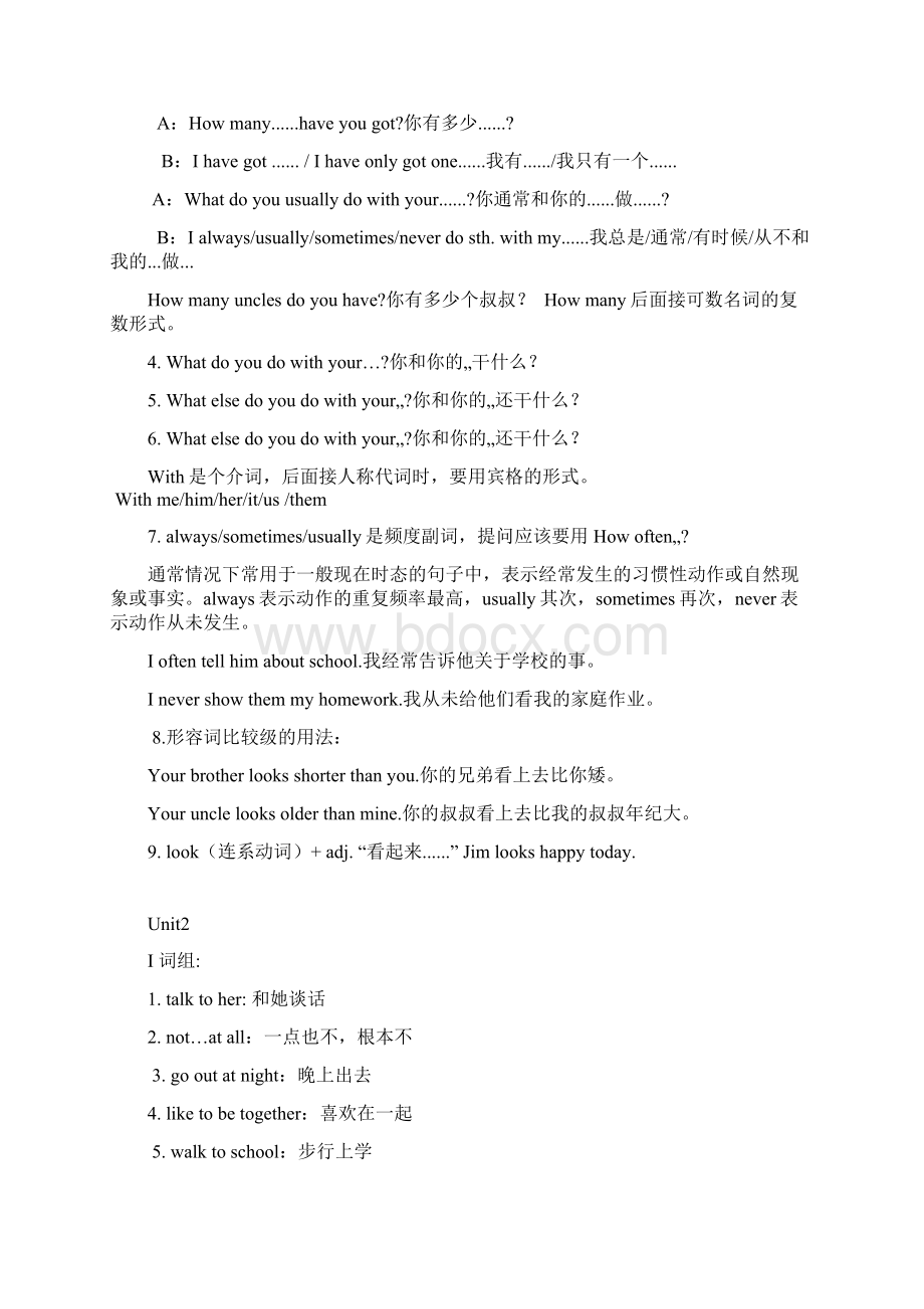 沪教版六年级英语上册全套复习资料全Word文件下载.docx_第2页