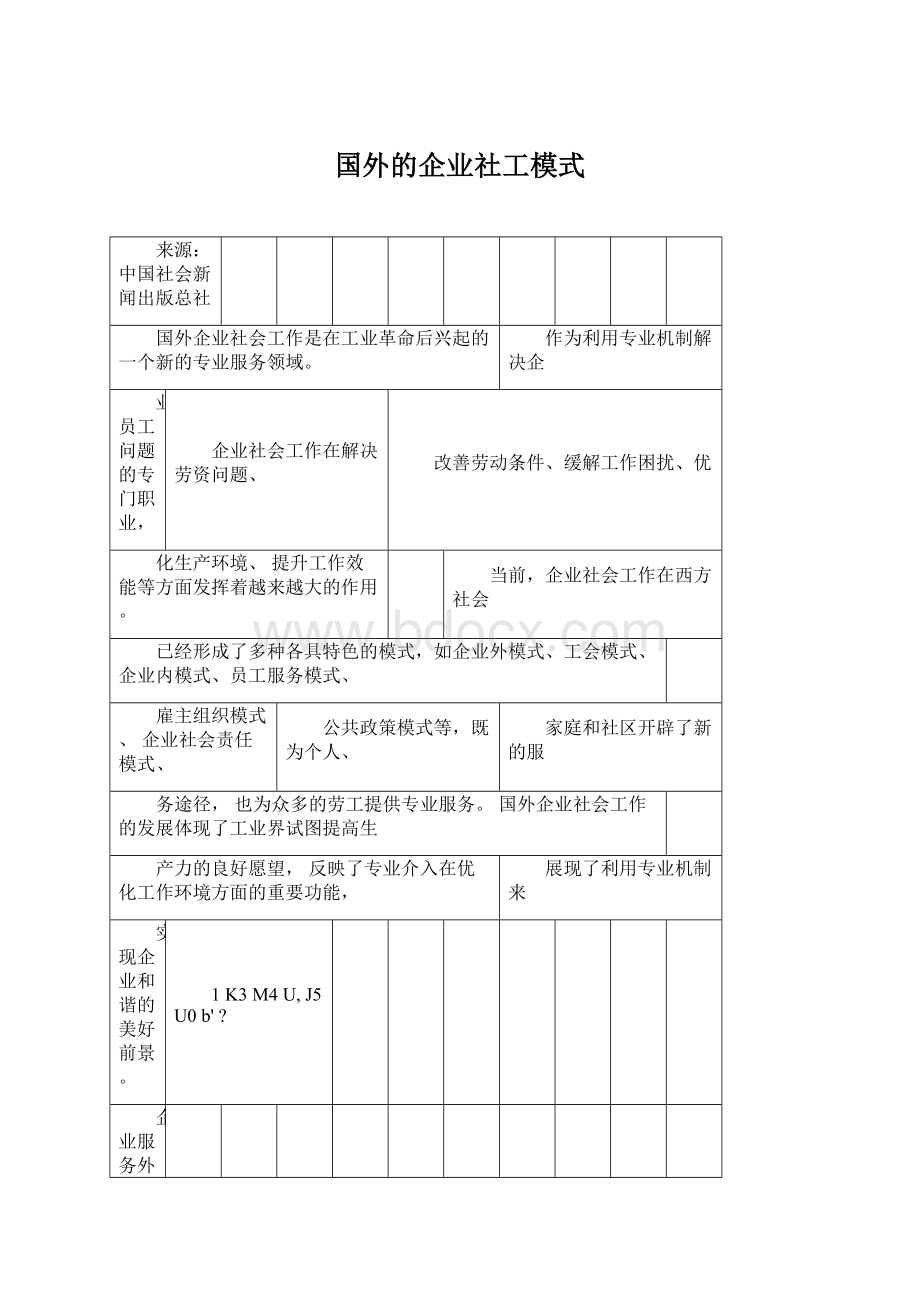 国外的企业社工模式文档格式.docx_第1页