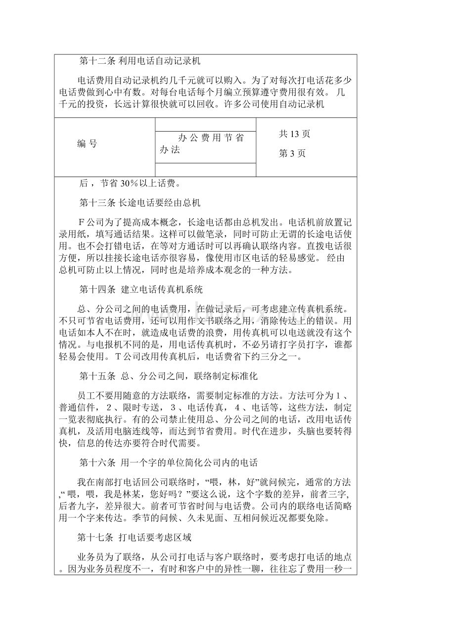 办公费用节省管理办法.docx_第3页