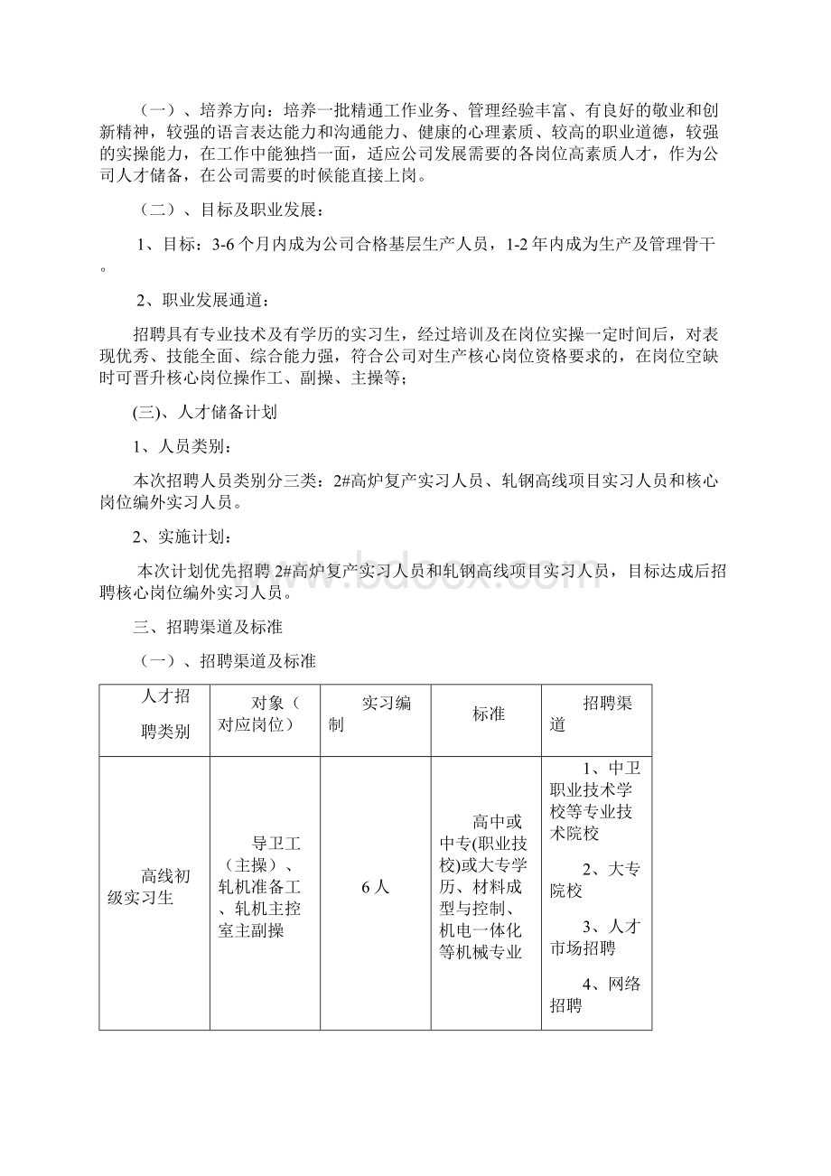 人才招聘及梯队建设与培养计划确认版.docx_第2页