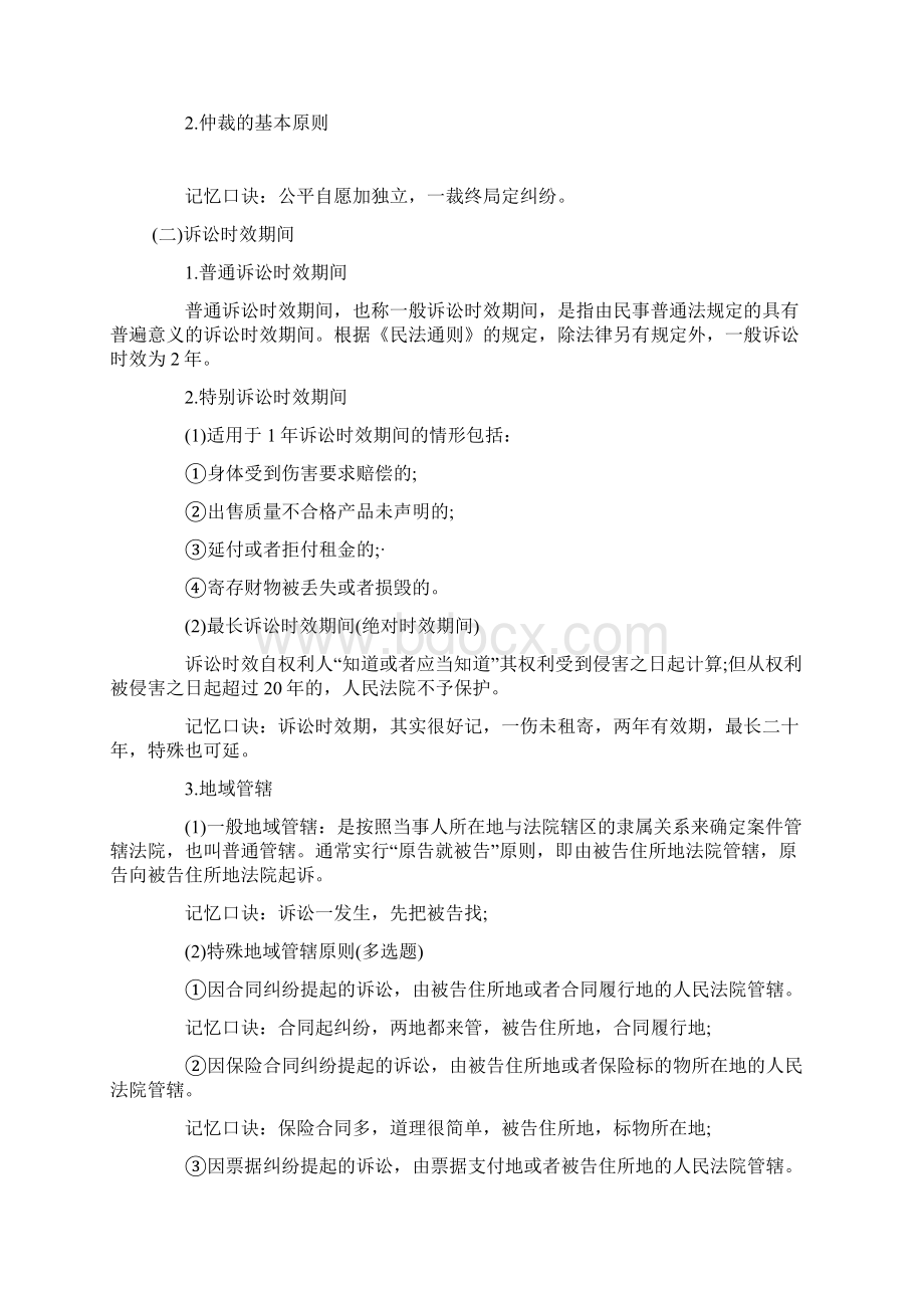 初级经济法基础口诀.docx_第2页