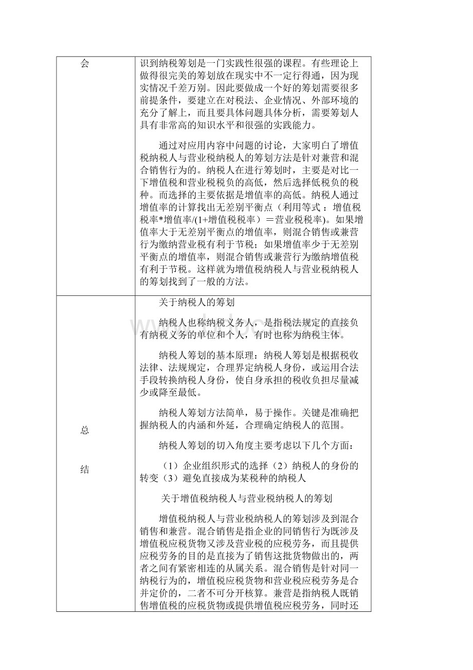 《纳税筹划形成性考核册》参考答案中央电大.docx_第3页