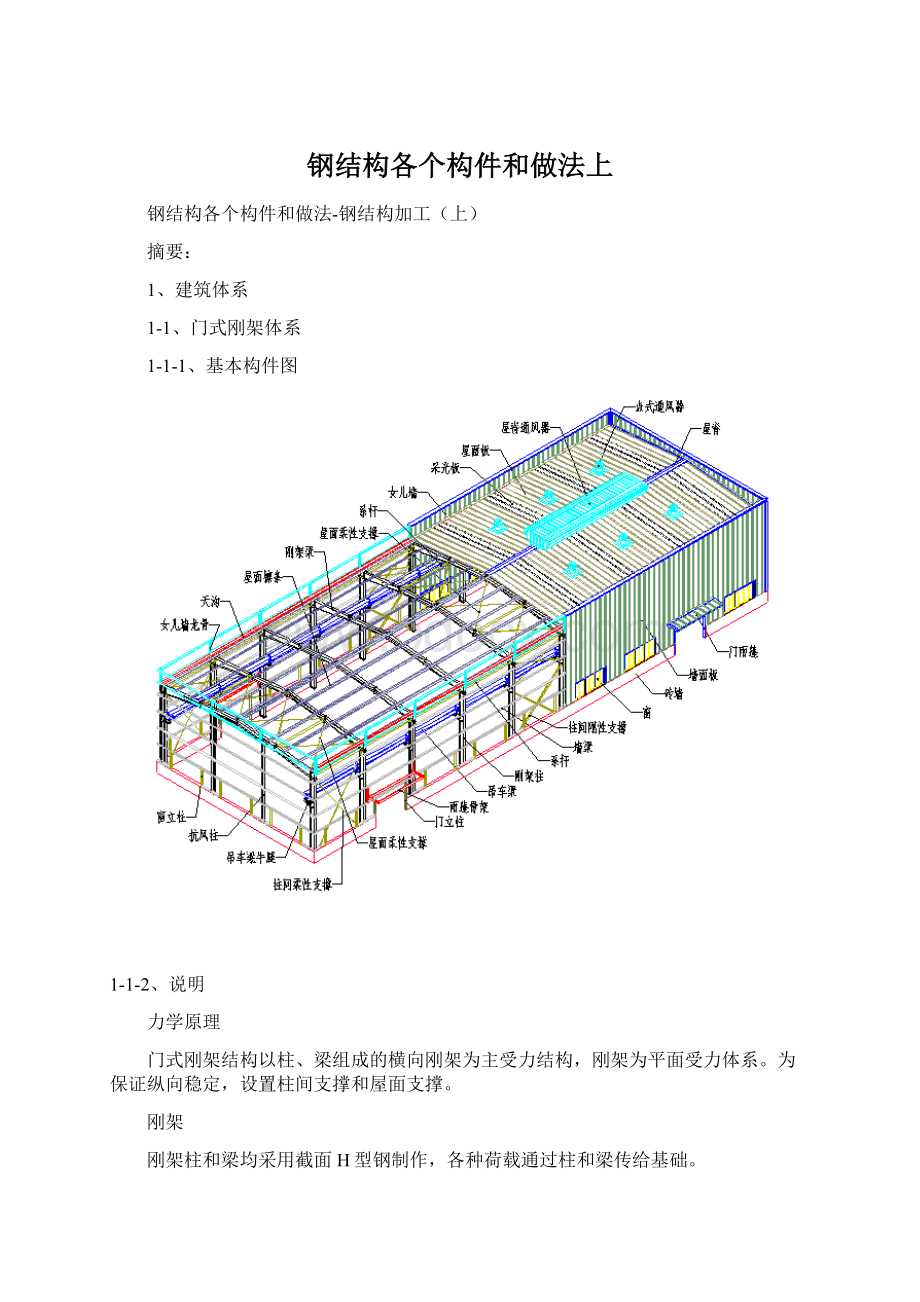 钢结构各个构件和做法上.docx