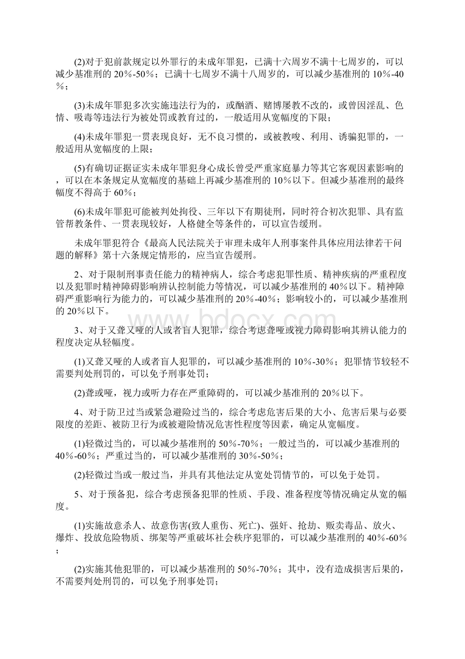 江苏省高级人民法院《人民法院量刑指导意见试行》实施细则.docx_第3页