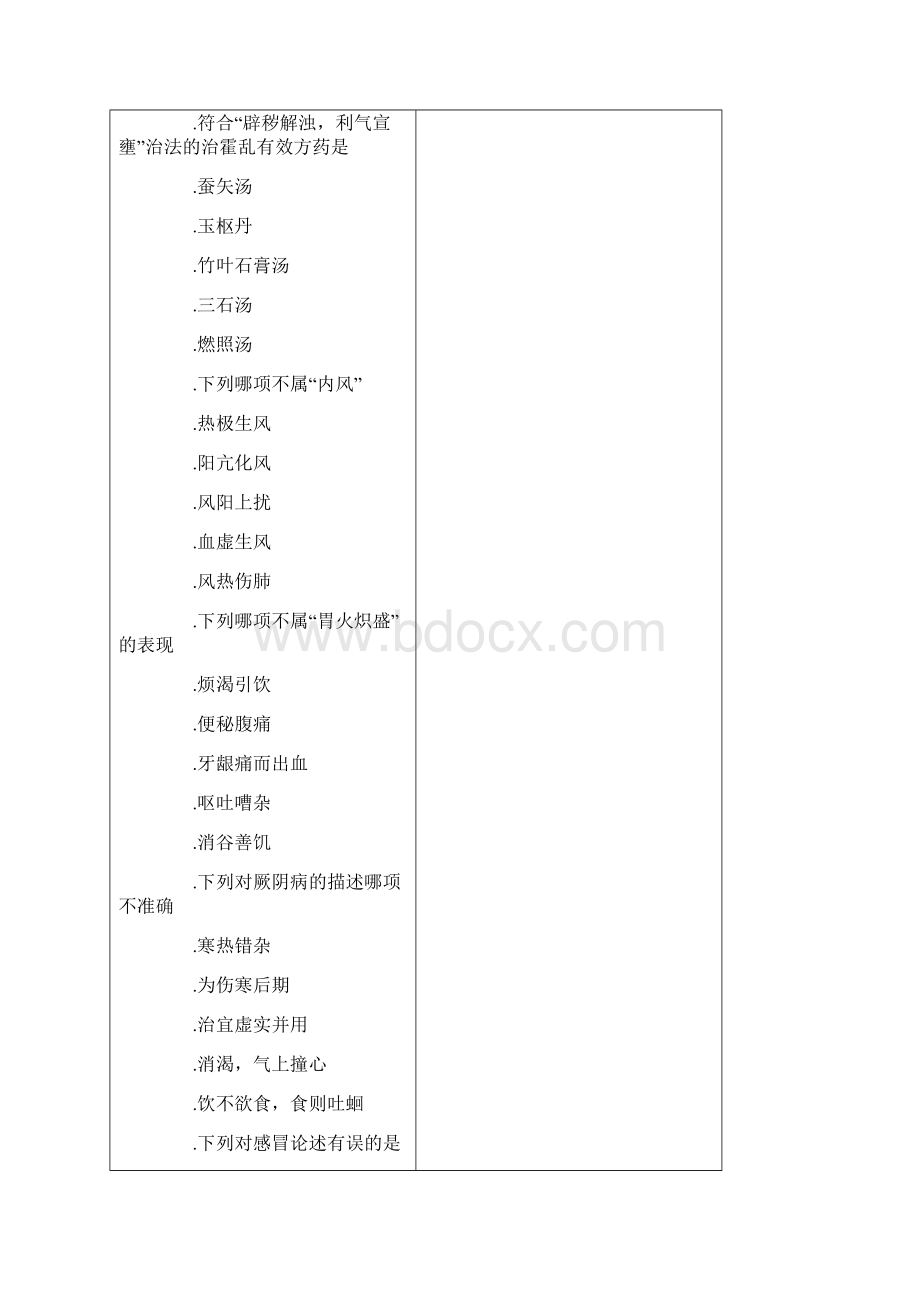 中医执业助理医师历年考试真题及答案Word下载.docx_第3页