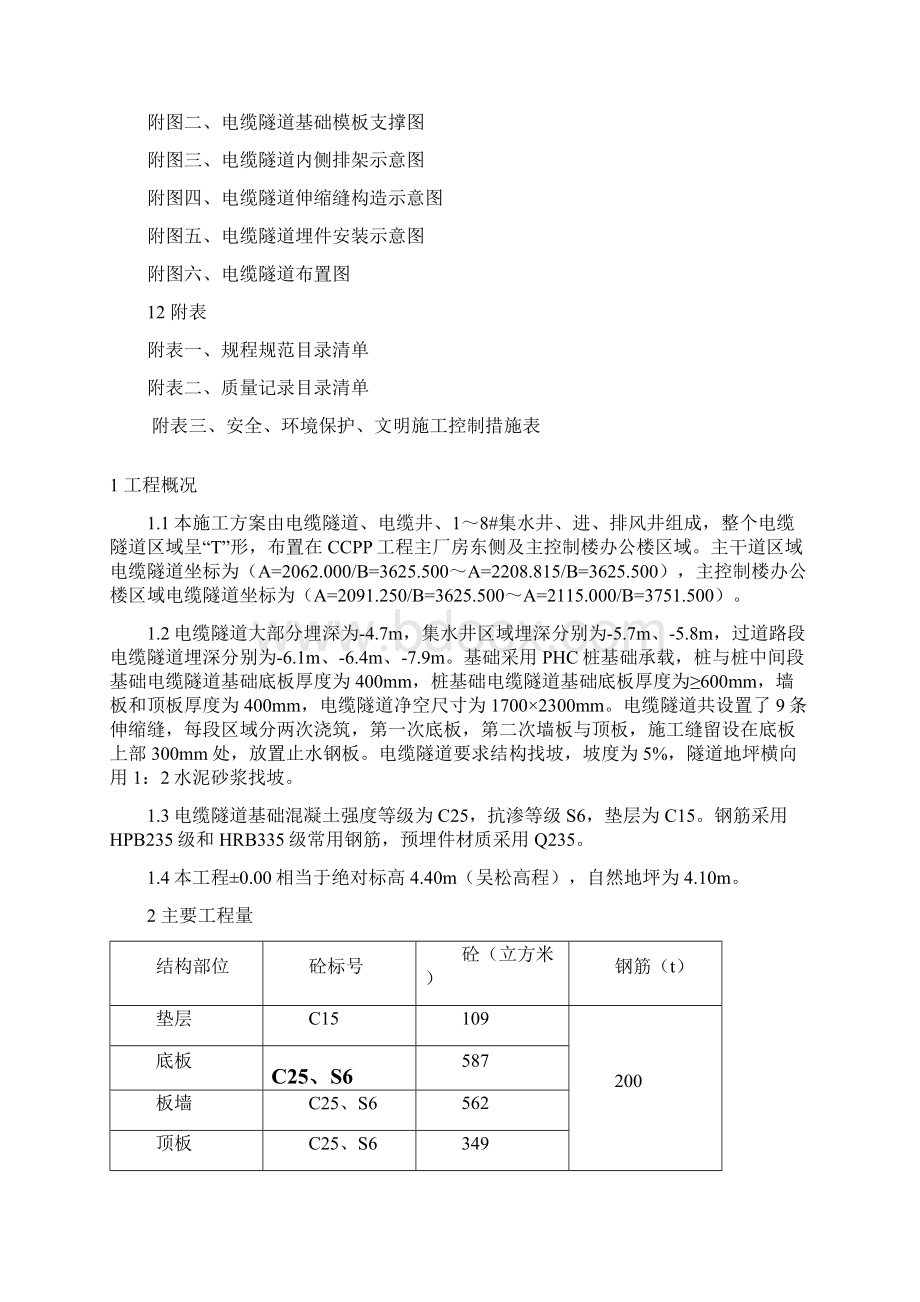 厂区电缆隧道施工方案Word下载.docx_第2页