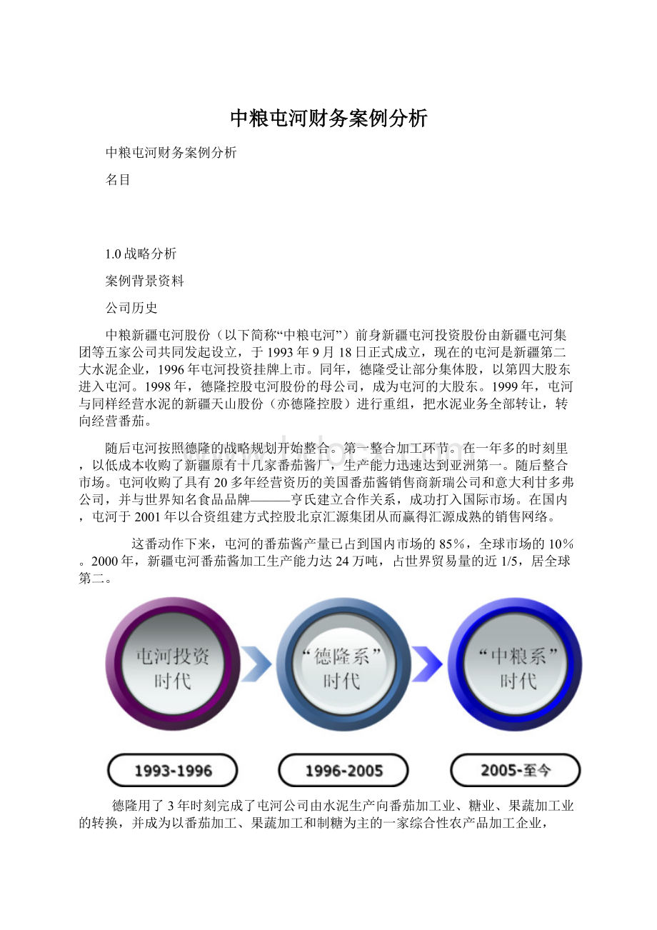 中粮屯河财务案例分析.docx