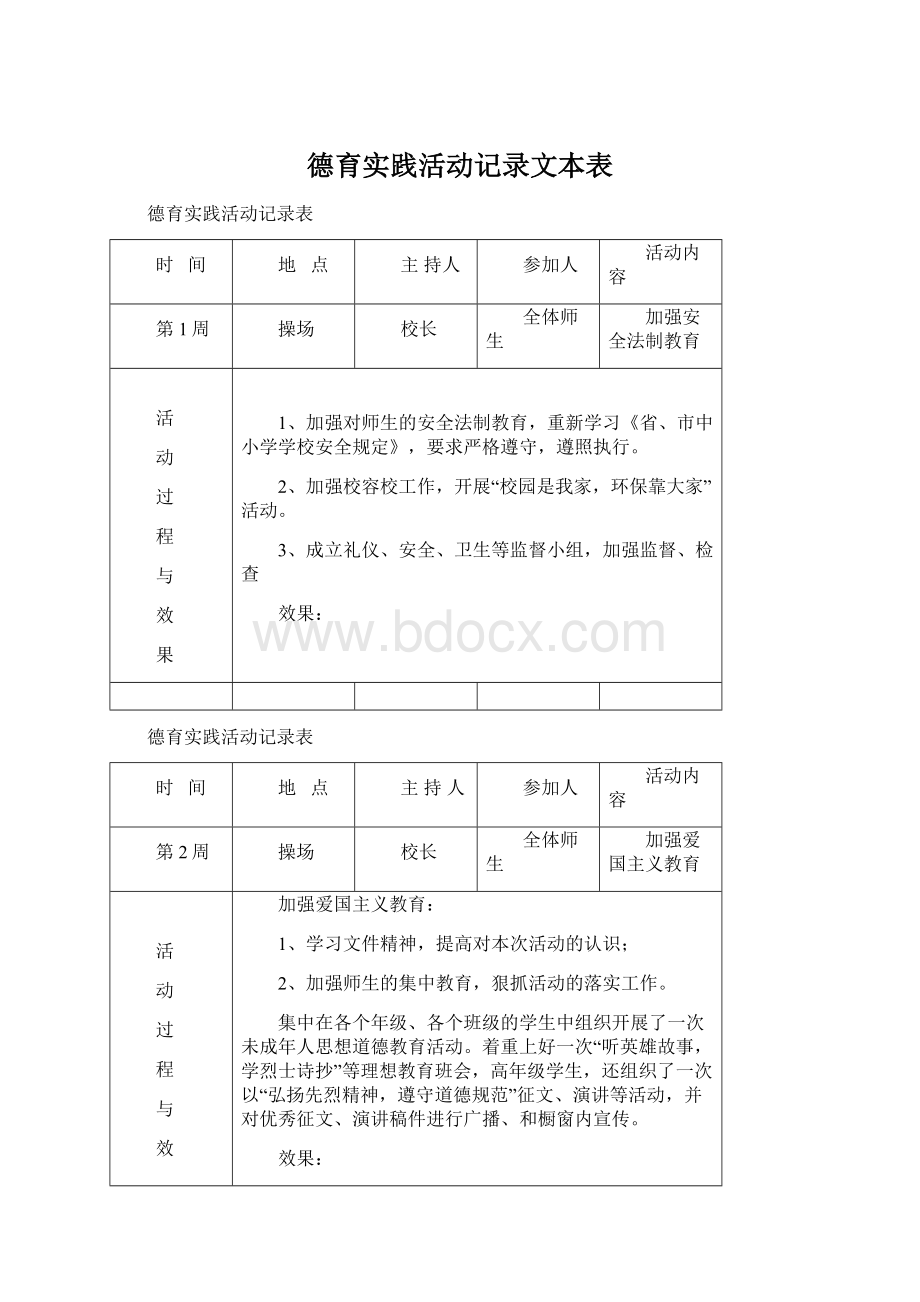 德育实践活动记录文本表.docx