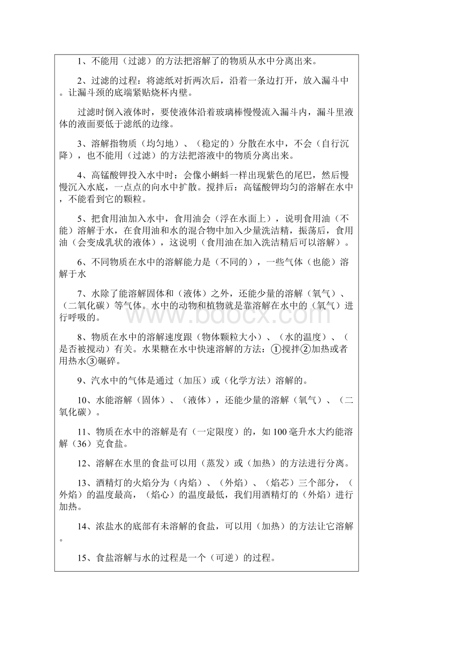 小学四年级科学上册复习教学知识点归纳总结期末测试试题习题大全.docx_第3页