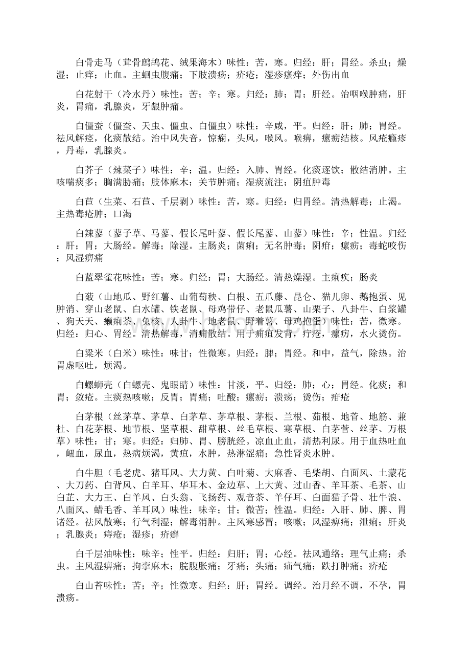 中医须知归入胃经的中药列表Word文件下载.docx_第2页