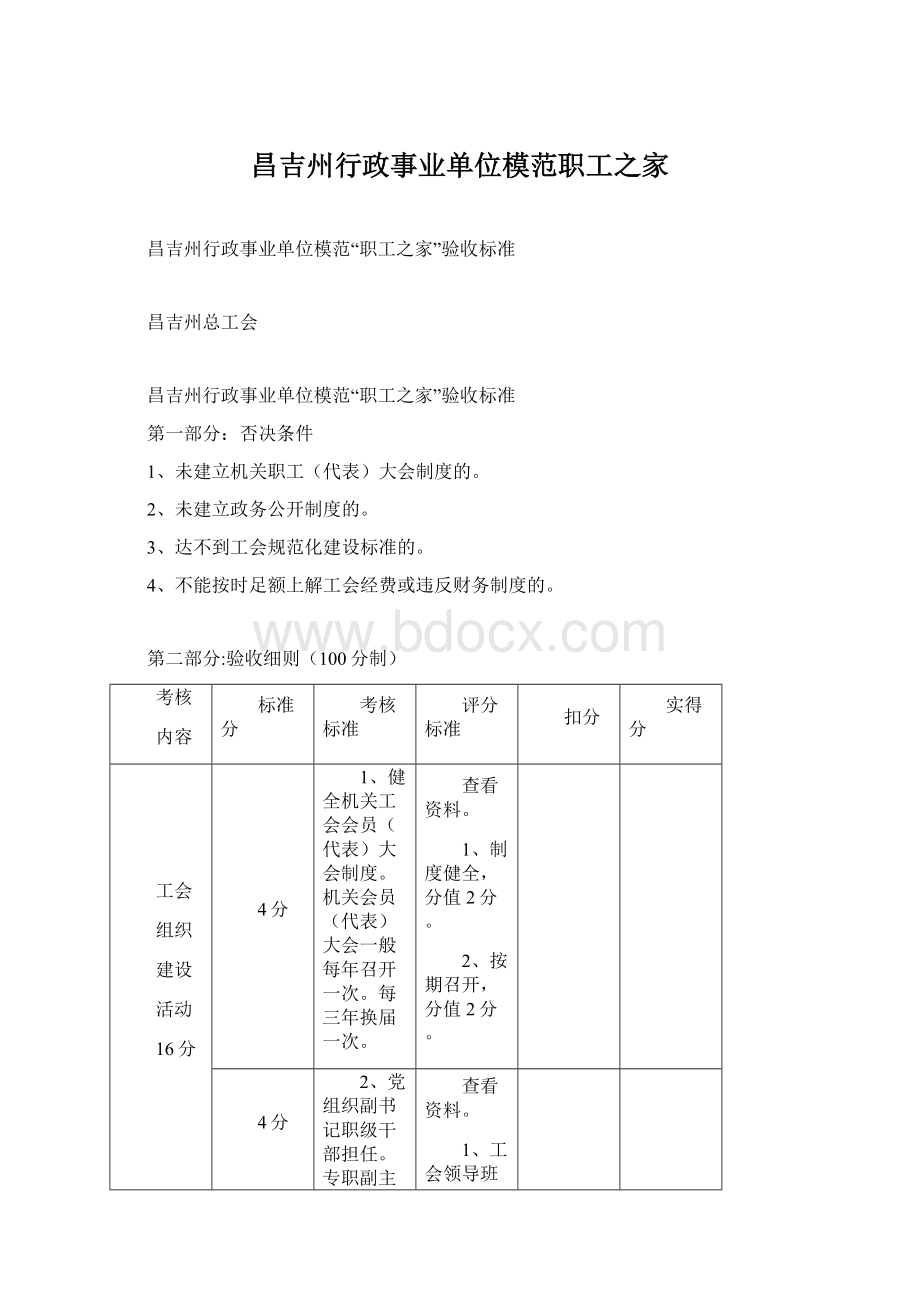 昌吉州行政事业单位模范职工之家Word下载.docx