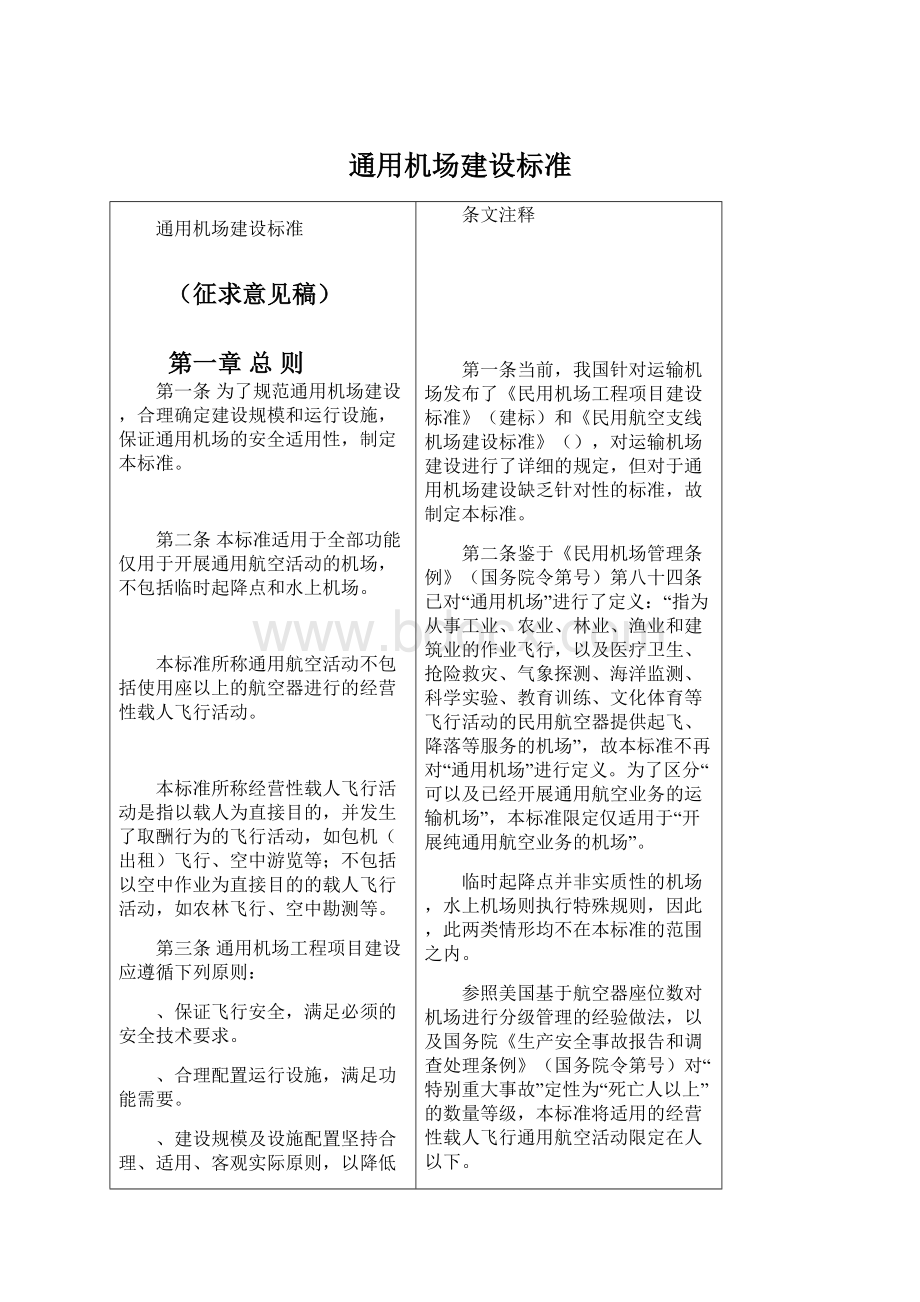 通用机场建设标准.docx_第1页