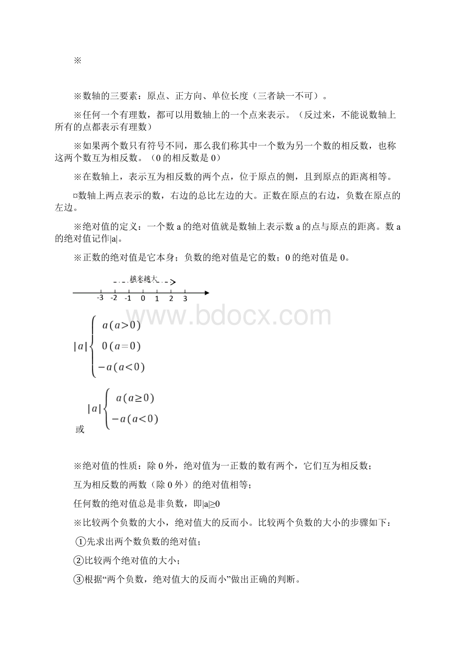 初一数学知识点梳理及典型例题复习进程Word文件下载.docx_第2页