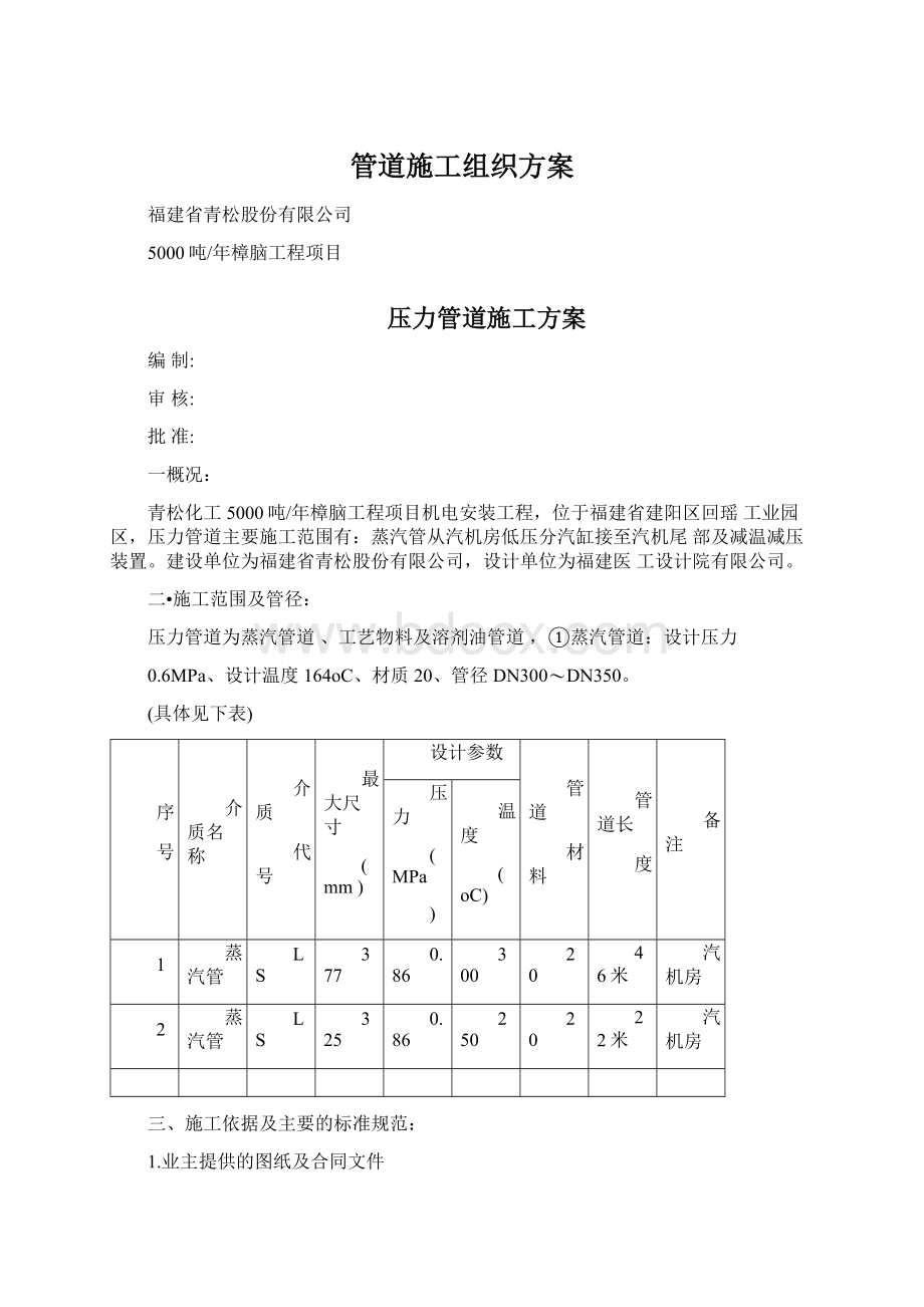 管道施工组织方案.docx_第1页