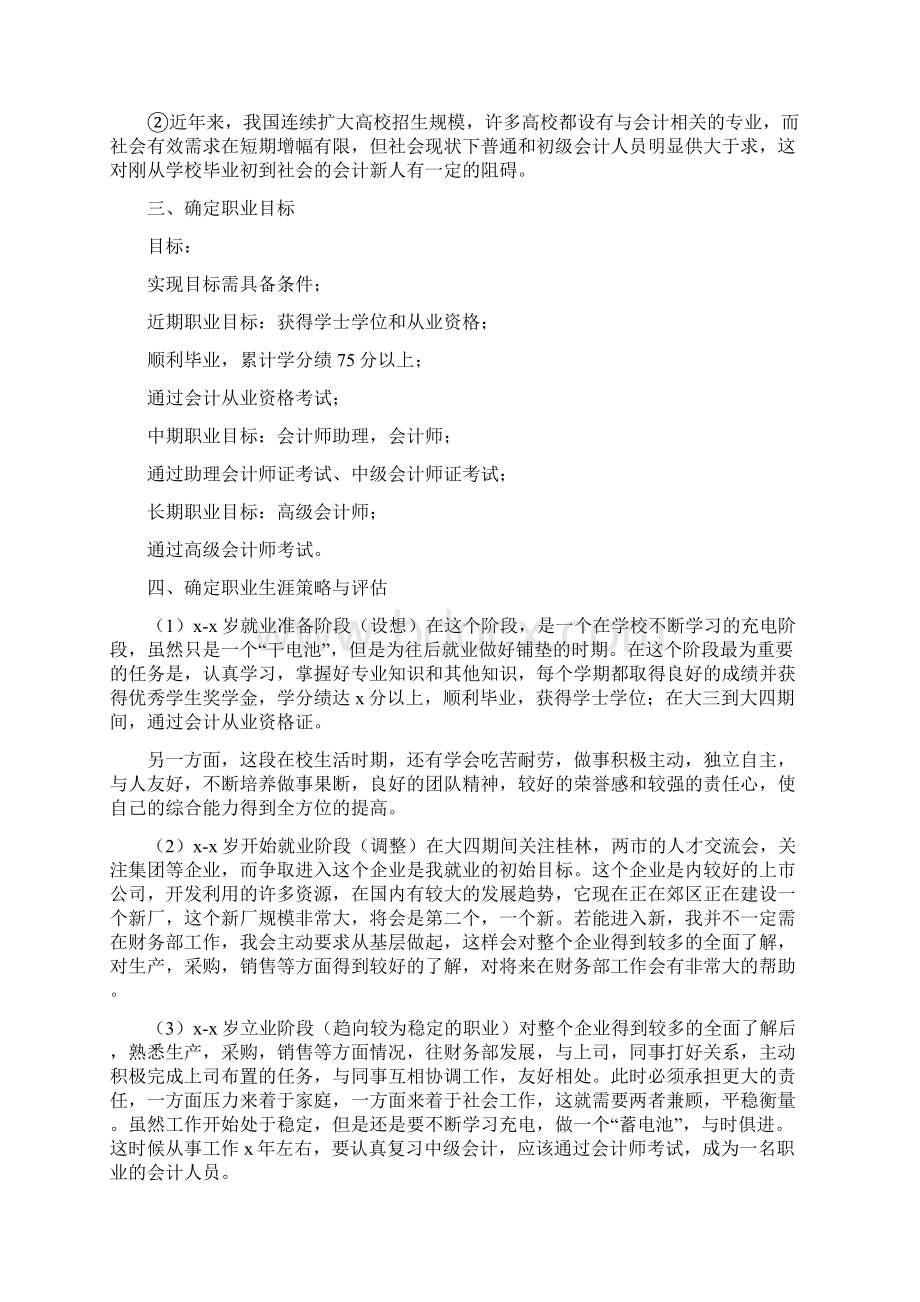 大学生职业生涯规划书范文1500字.docx_第2页