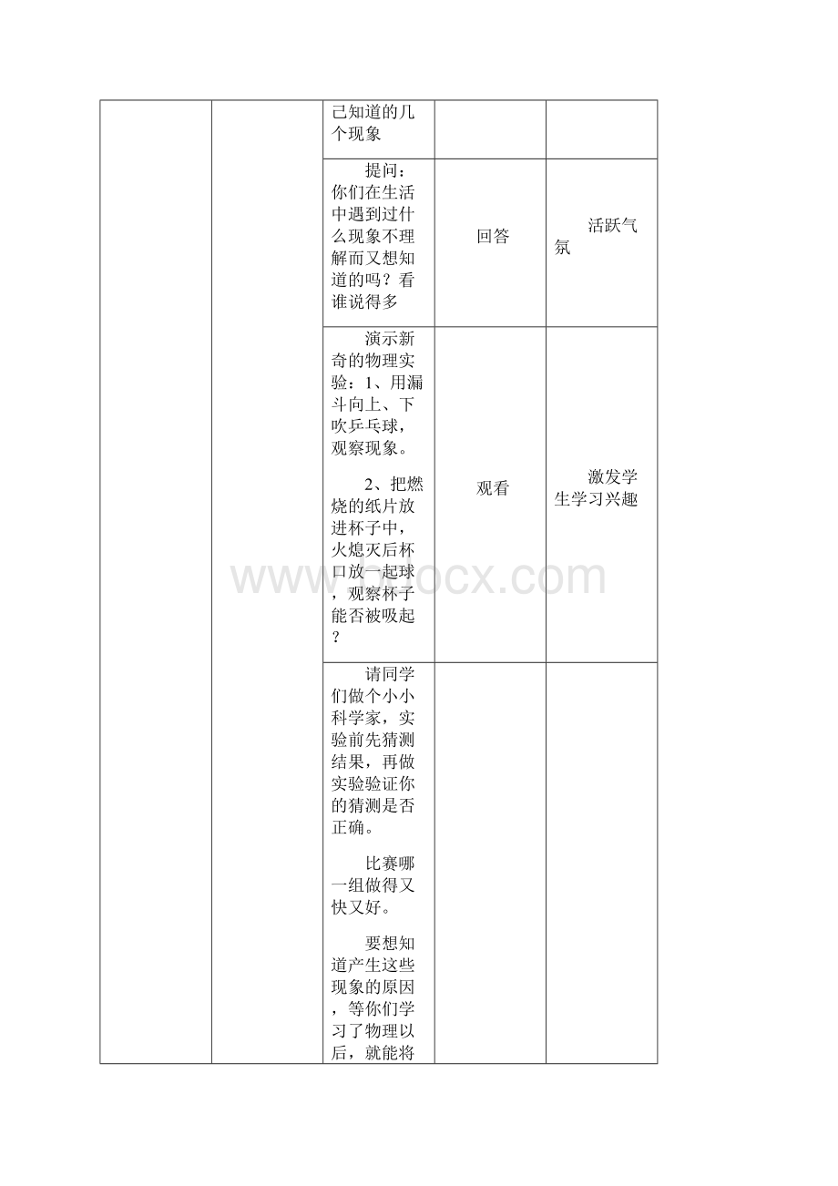 初中物理第一节走进神奇教学设计学情分析教材分析课后反思.docx_第3页