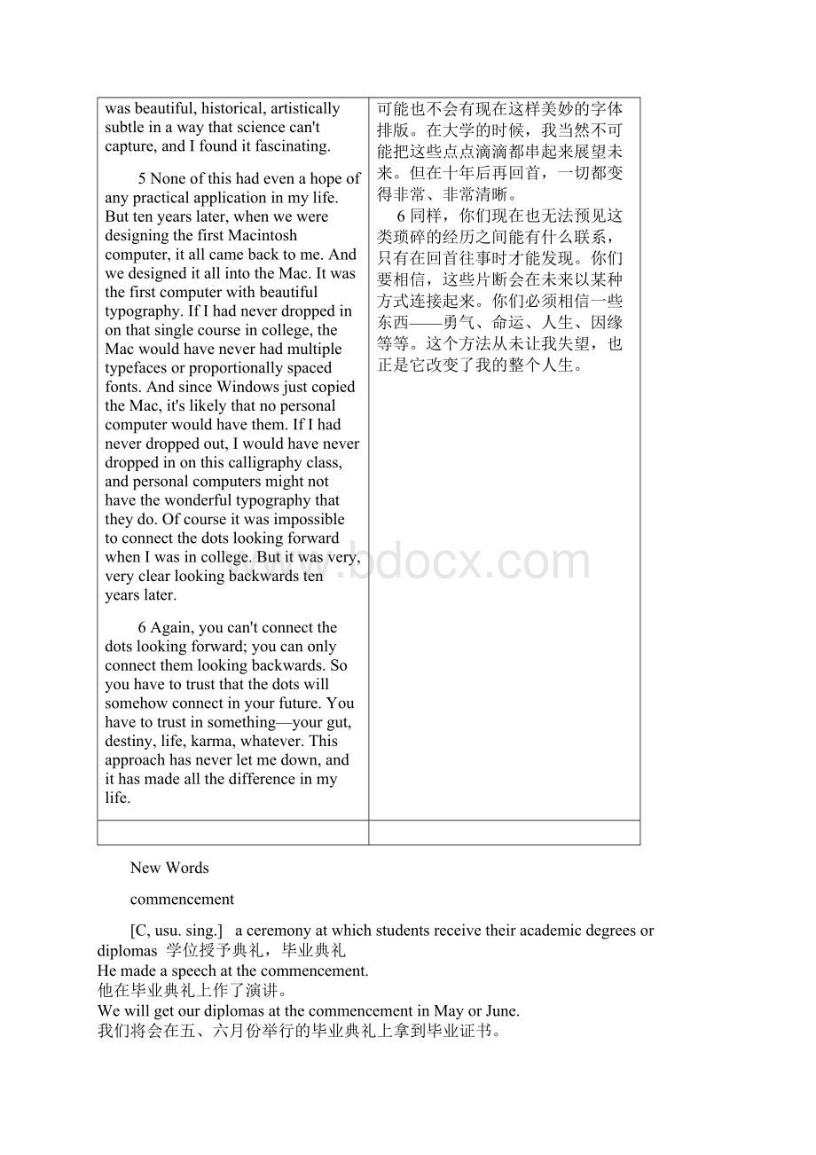 上海交大版应用型大学英语综合教程第3册unit1课文翻译与练习答案解读.docx_第3页