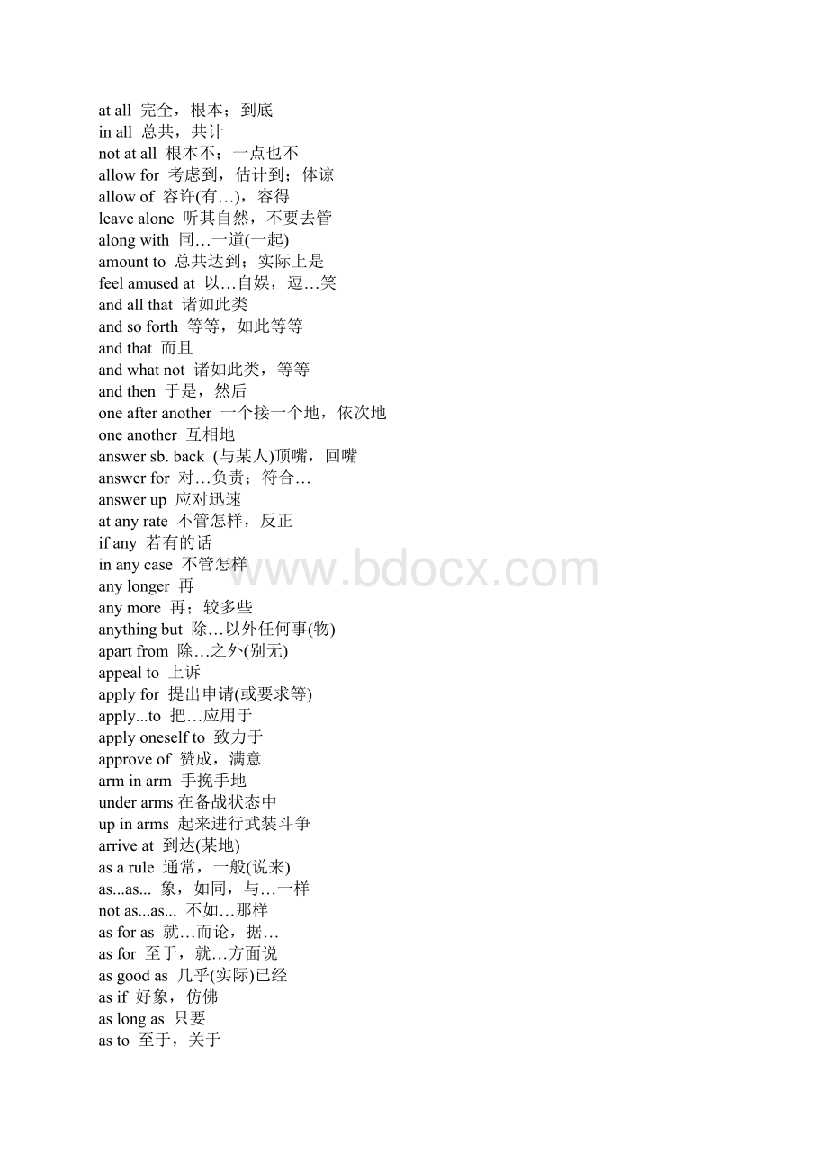 最新大学英语四级短语词组总汇精华.docx_第3页