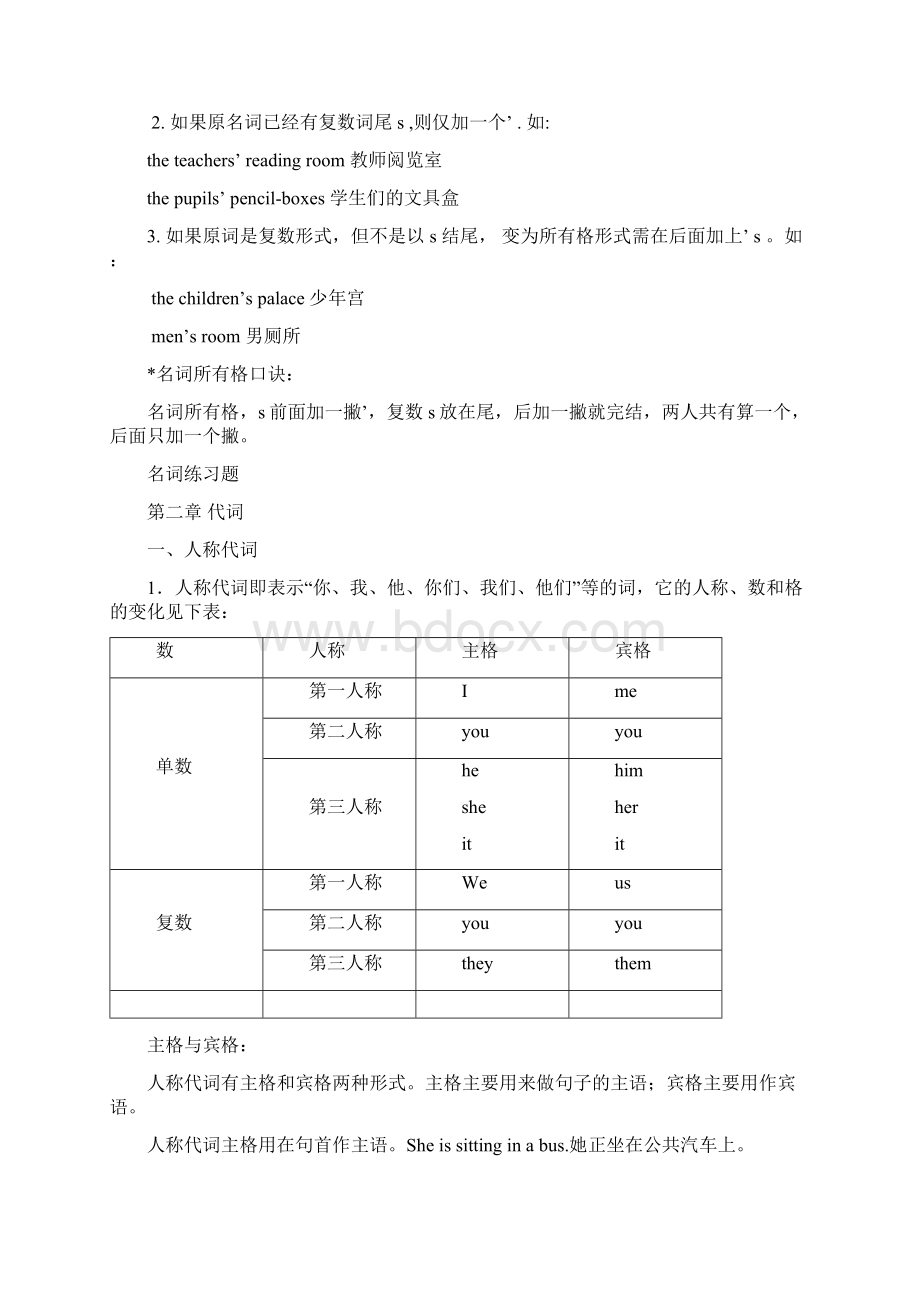 小学四年级英语语法知识汇总Word文档下载推荐.docx_第3页