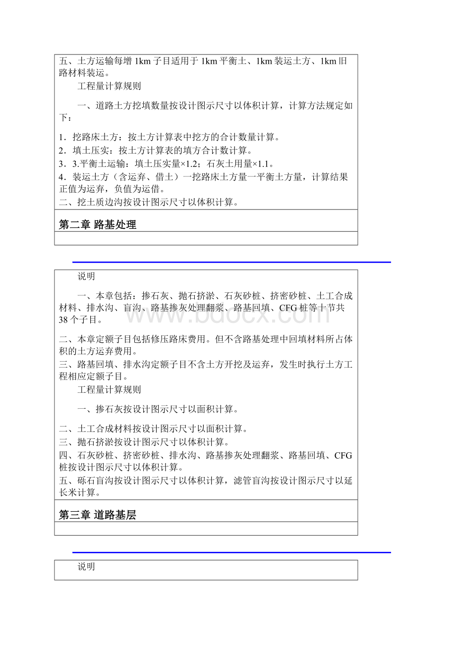 北京第一册市政道路桥梁工程预算定额Word文档下载推荐.docx_第2页