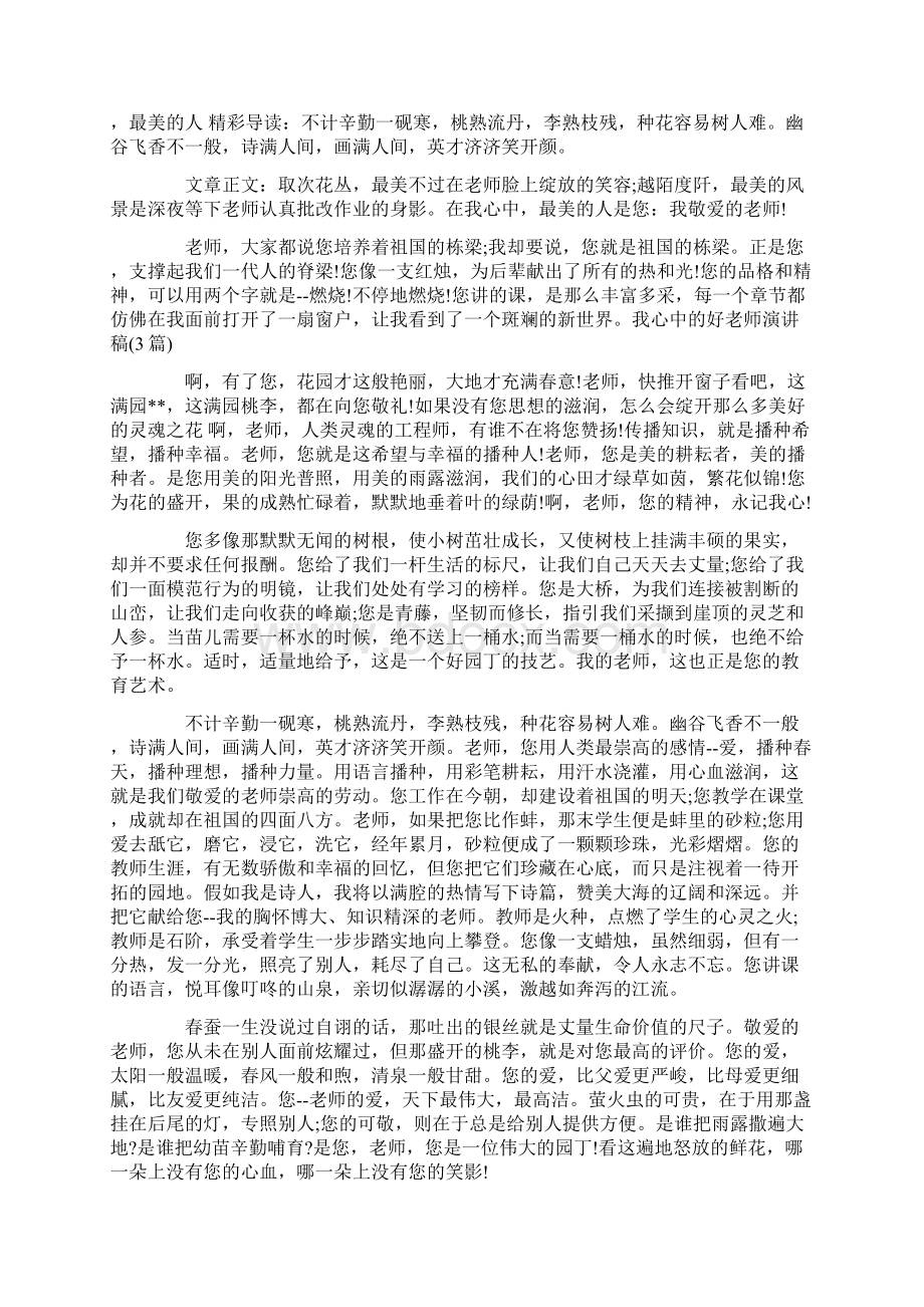 我心中的好老师演讲稿3篇Word文件下载.docx_第3页