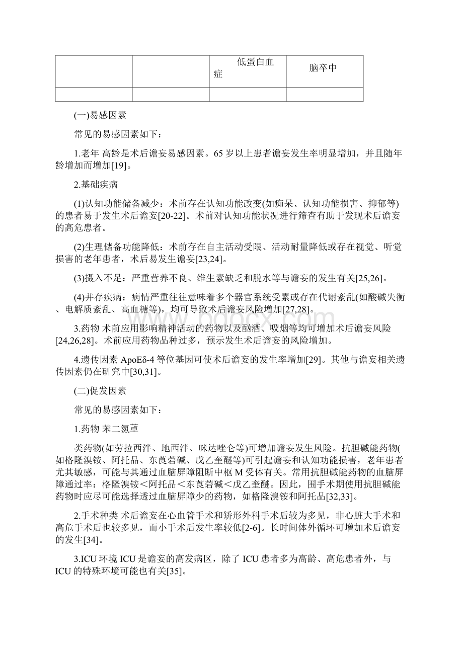 成人术后谵妄防治的专家共识.docx_第3页