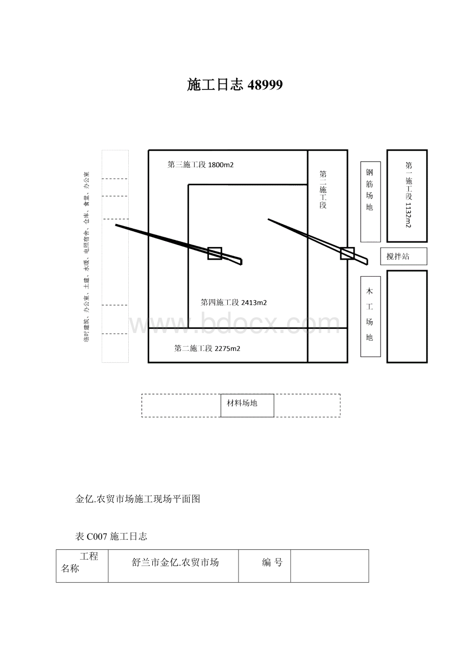 施工日志48999.docx_第1页