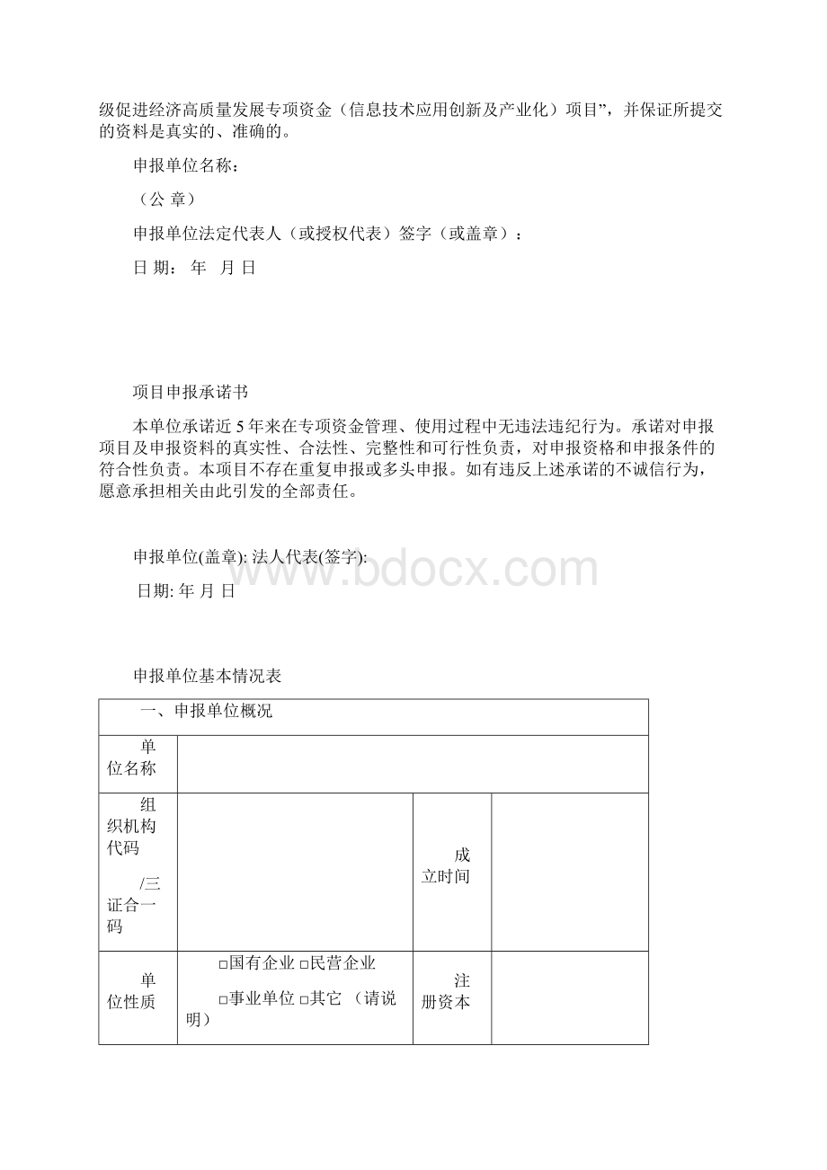 3 申报材料编制格式信息技术应用创新及产业化Word文档格式.docx_第3页