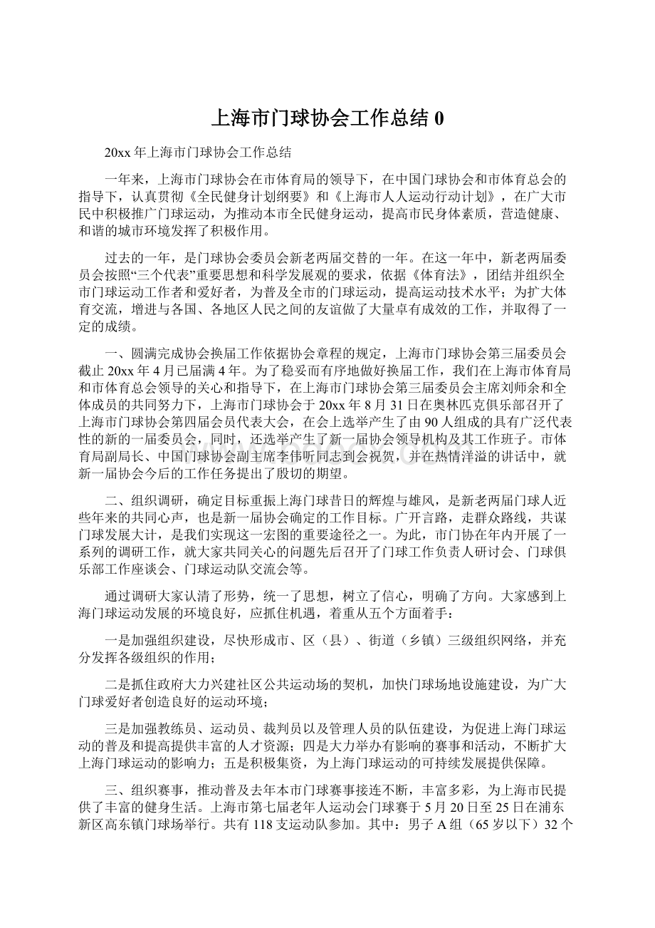 上海市门球协会工作总结0.docx_第1页