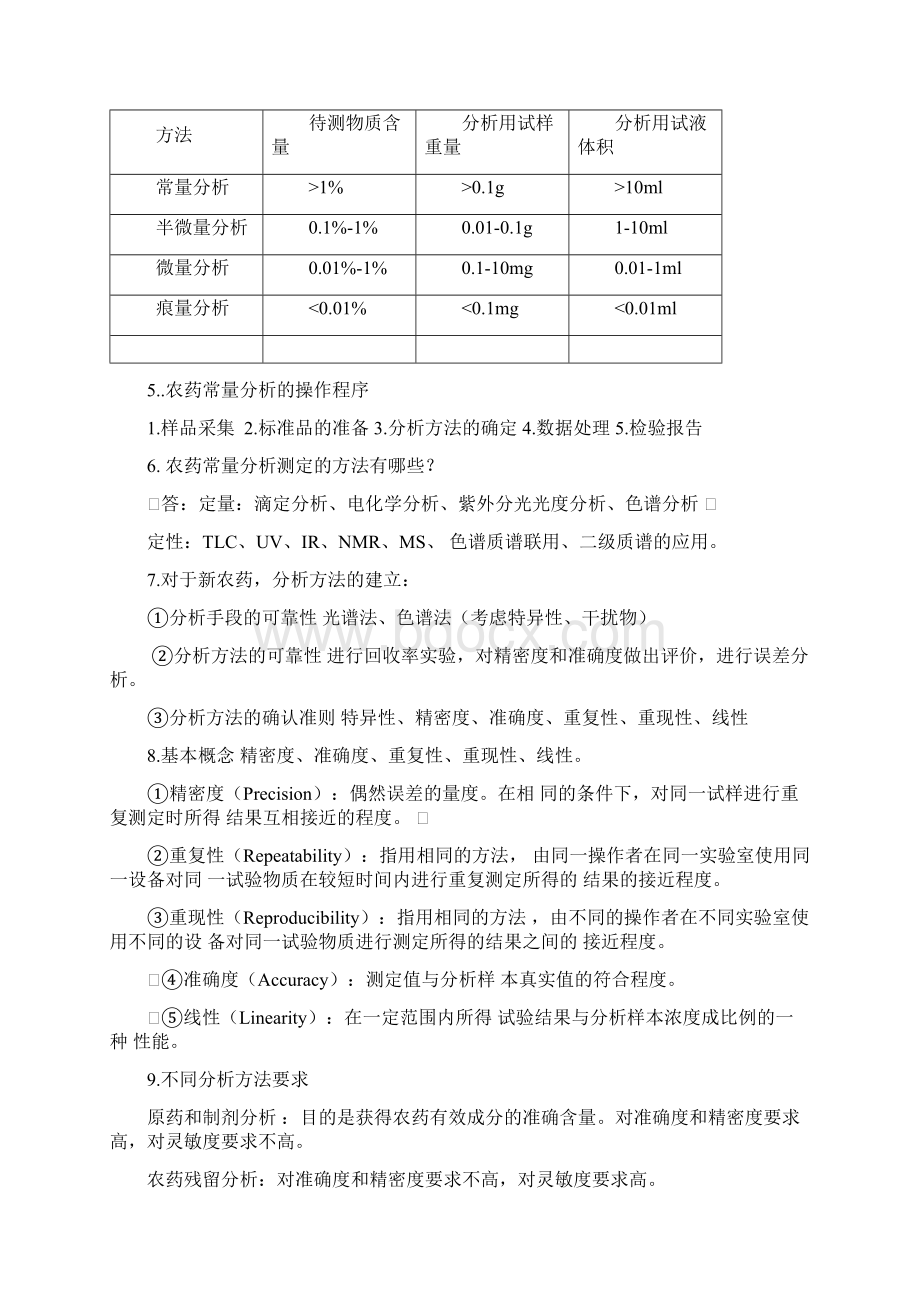 农药分析残留分析知识点Word文件下载.docx_第2页