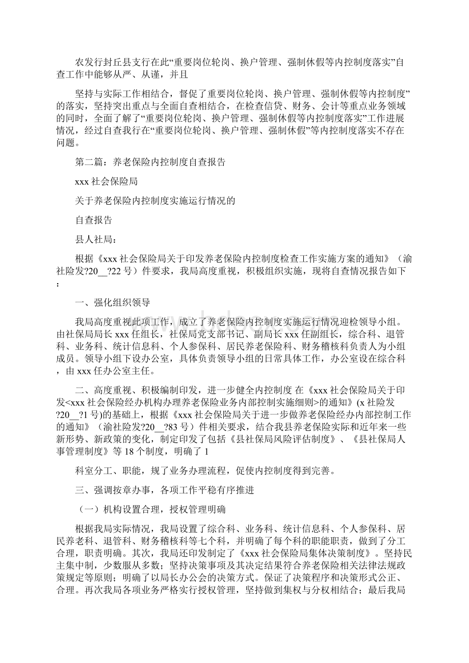 内控制度自查报告精选多篇.docx_第2页