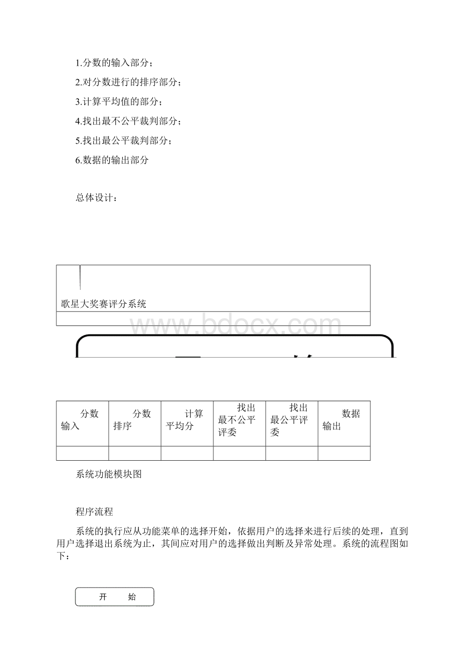 C语言课程设计报告歌星大奖赛评分系统.docx_第3页