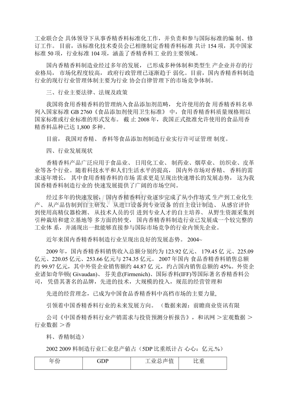 香精香料行业分析报告Word文档下载推荐.docx_第3页