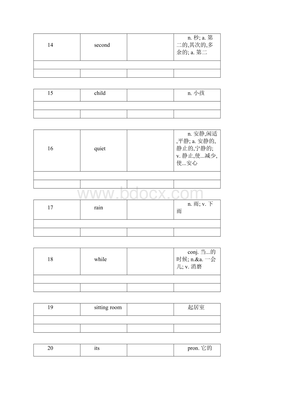 初中英语单词表牛津初中英语单词表七年级下共452词Word文件下载.docx_第3页