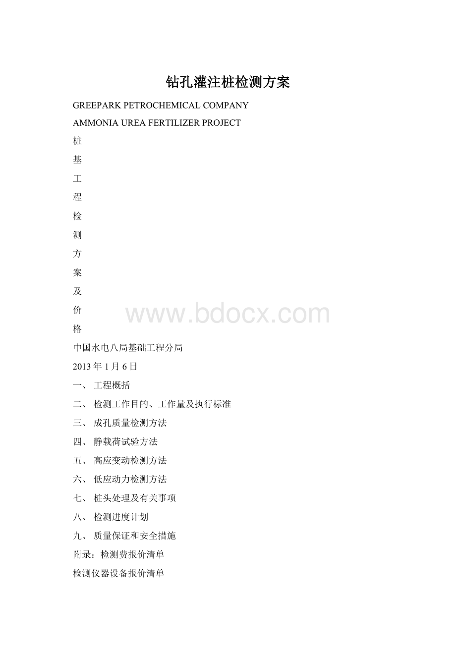 钻孔灌注桩检测方案Word文件下载.docx_第1页