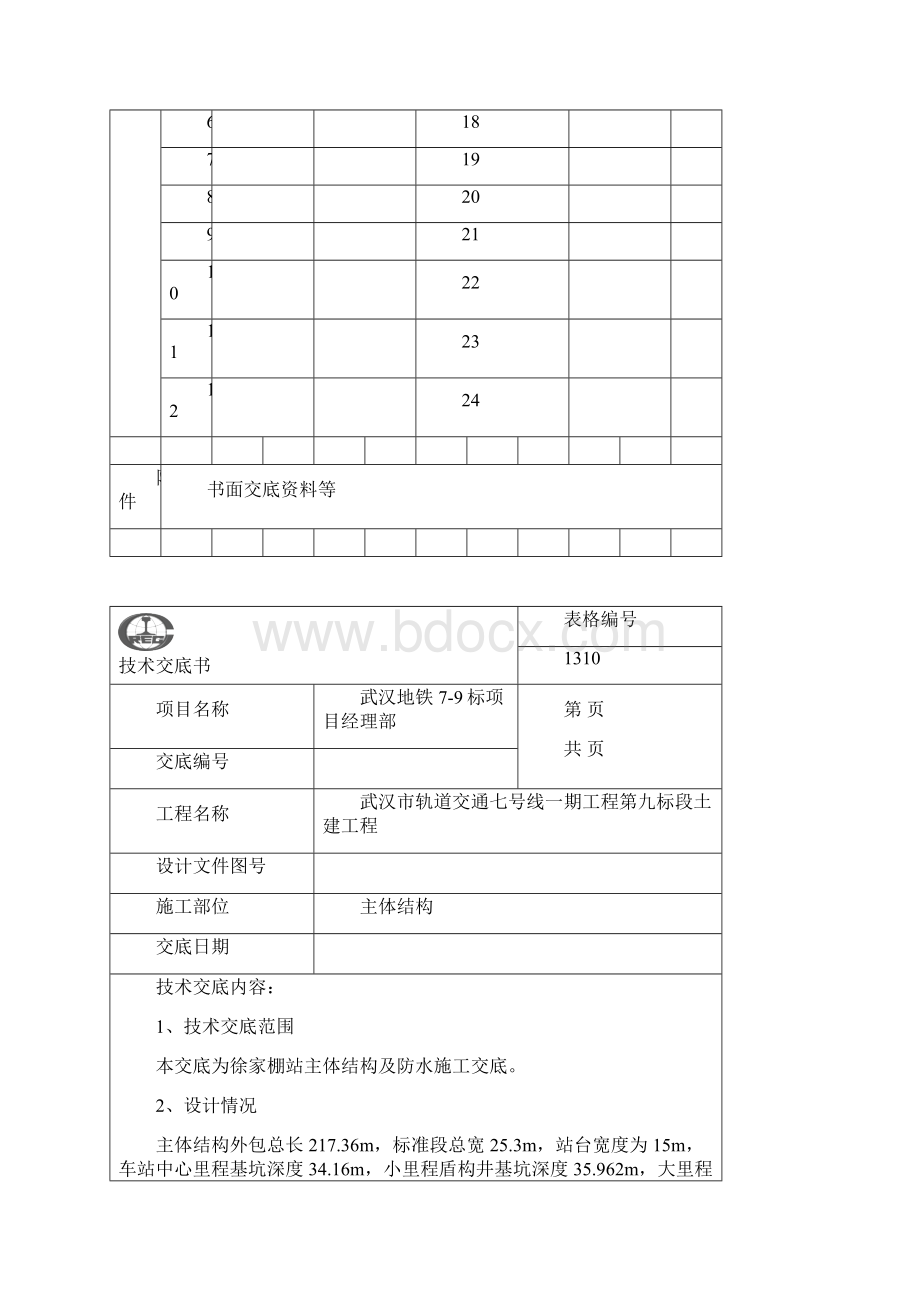 主体结构及防水施工方案交底.docx_第2页