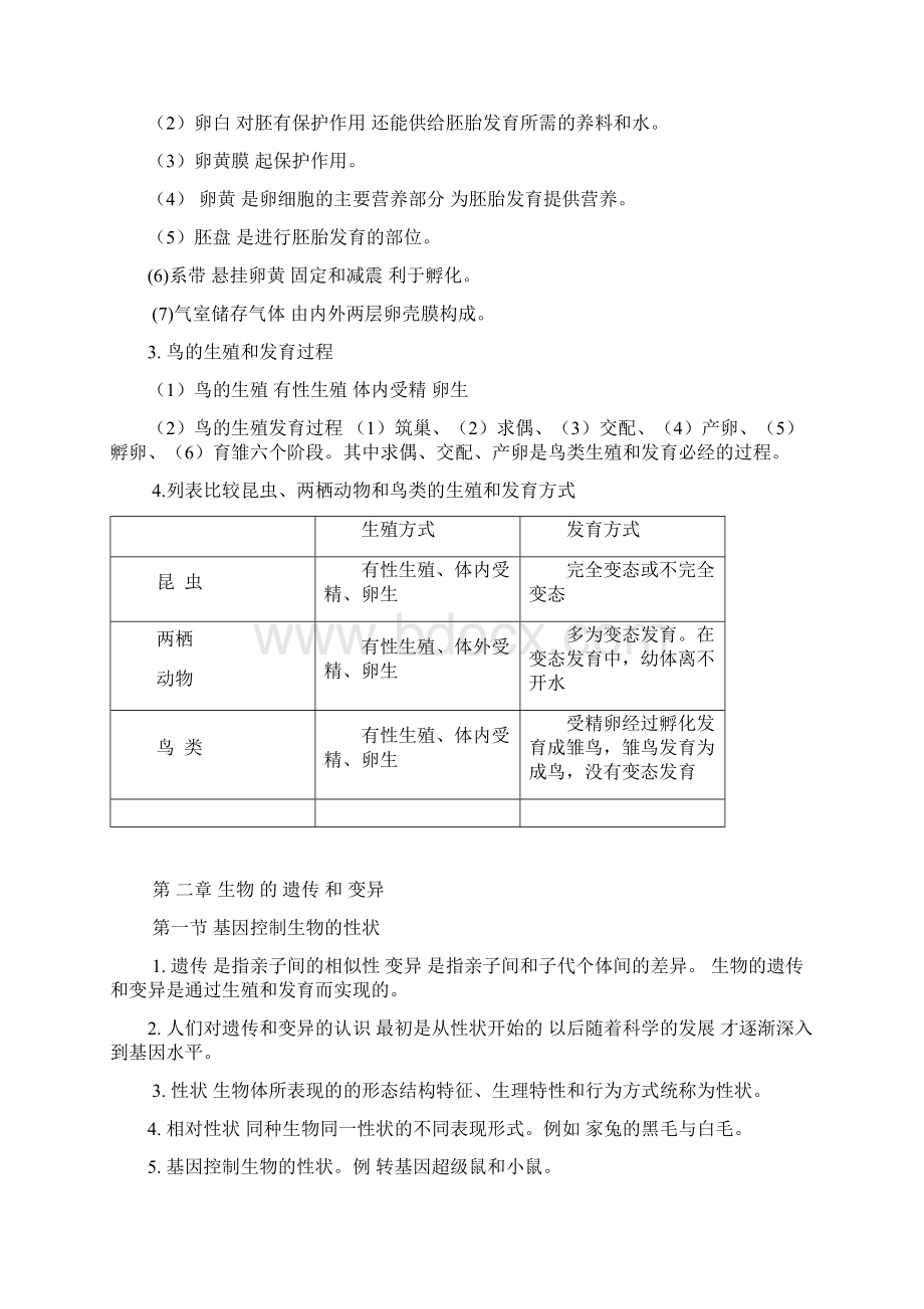 人教版八年级生物下册知识点总结.docx_第3页