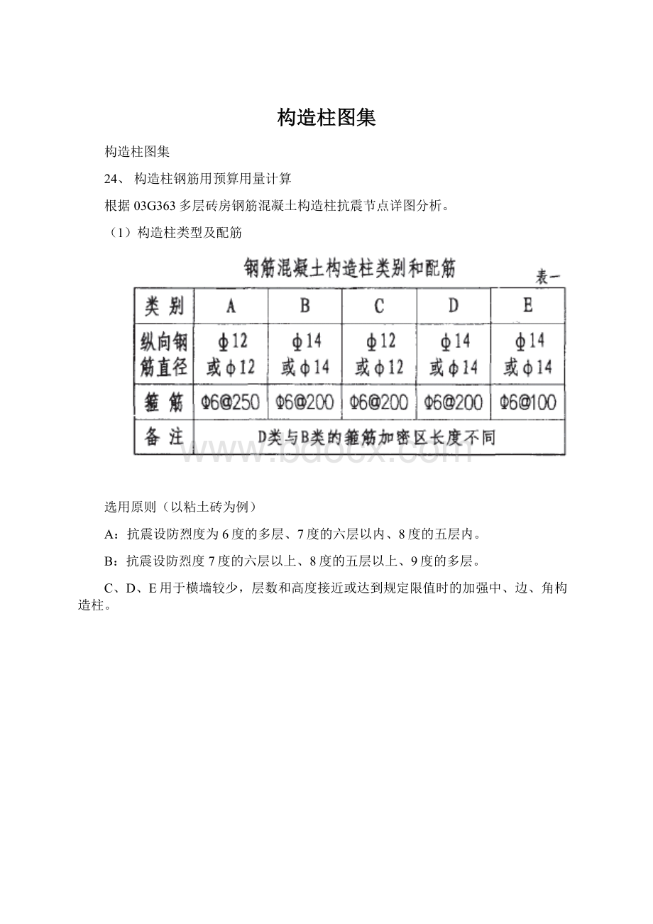 构造柱图集Word格式.docx