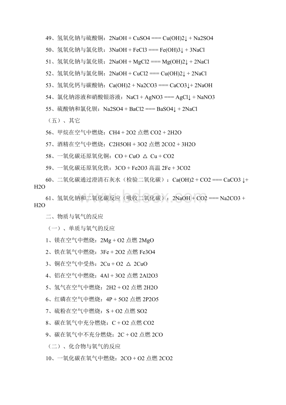 初中化学方程式汇总修订.docx_第3页