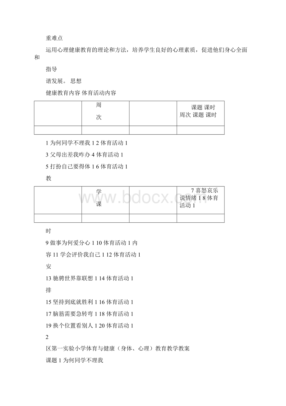 整理小学四年级下册心理健康教案全册docx.docx_第2页