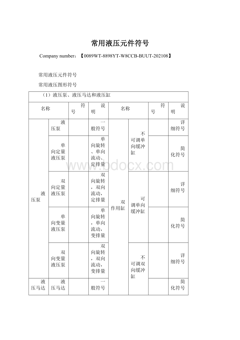 常用液压元件符号.docx