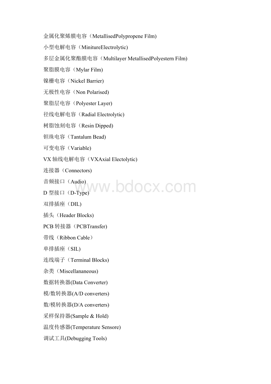 Professional元件库列表及中英文对照合并版培训资料.docx_第2页