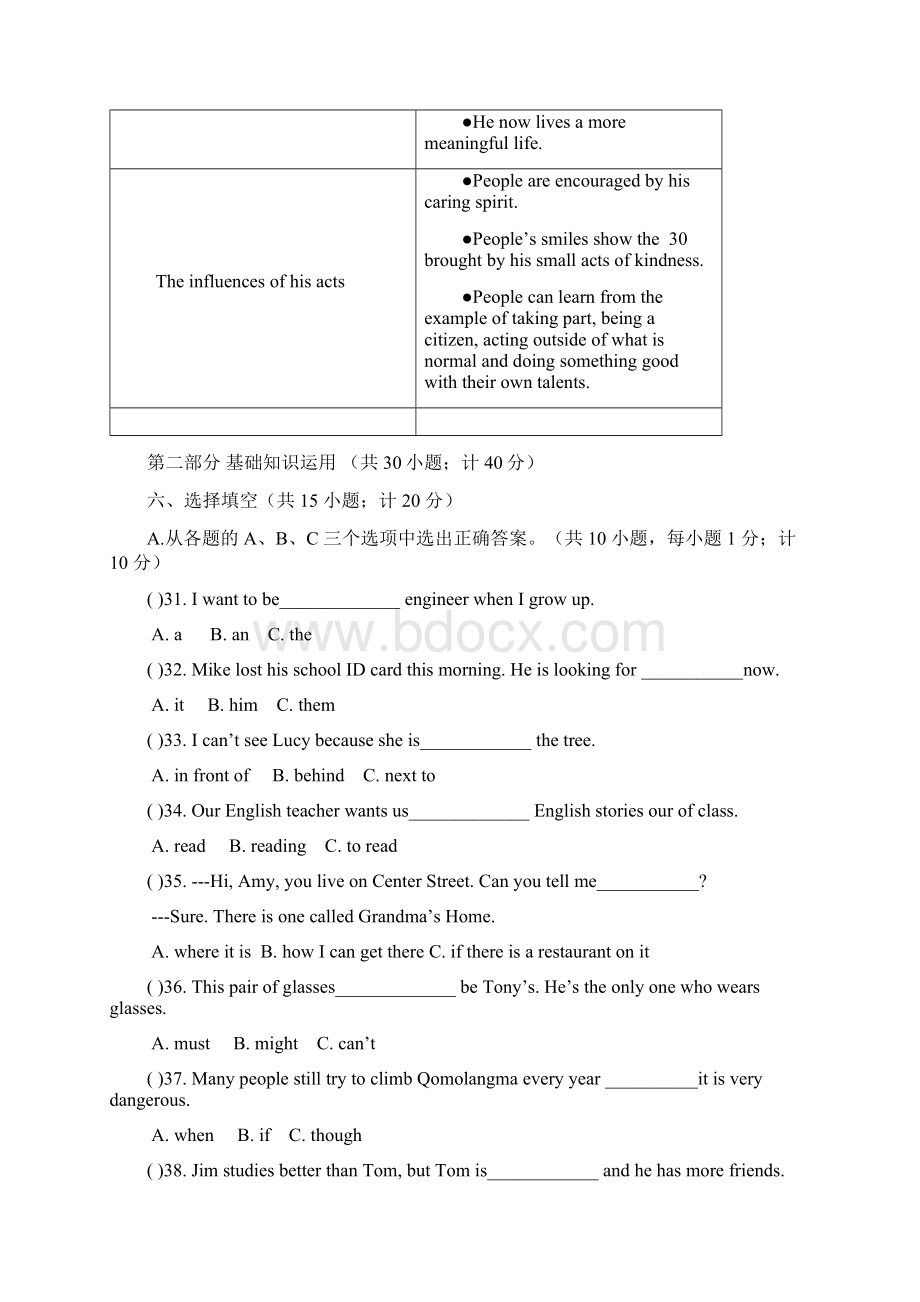 成都市中考英语试题含答案Word文档格式.docx_第3页