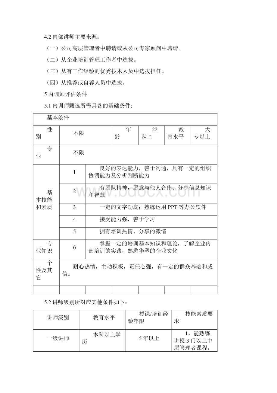 内训师等级评估制度Word文档格式.docx_第2页