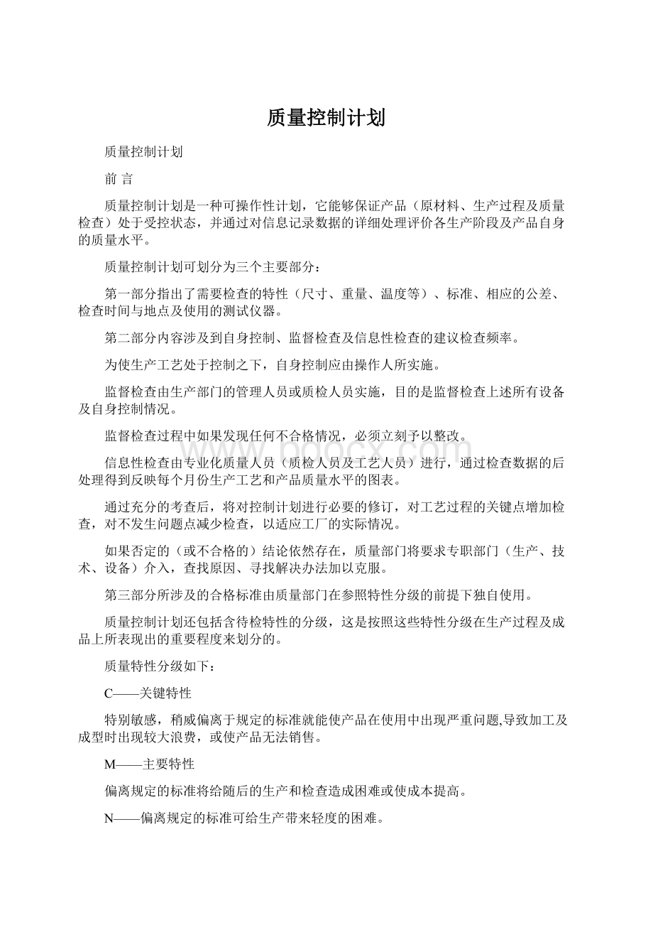 质量控制计划.docx_第1页