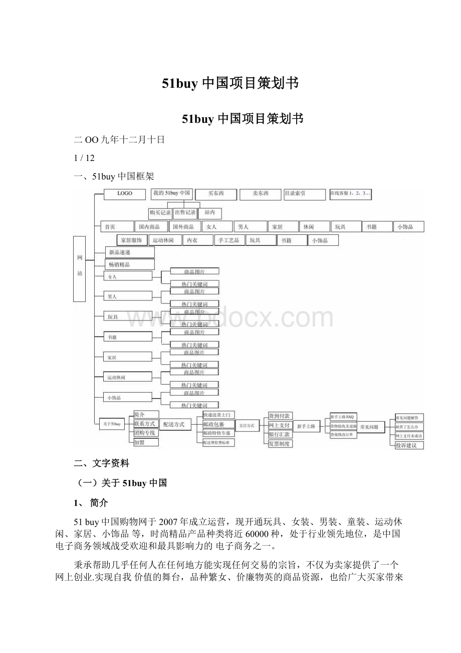 51buy中国项目策划书.docx