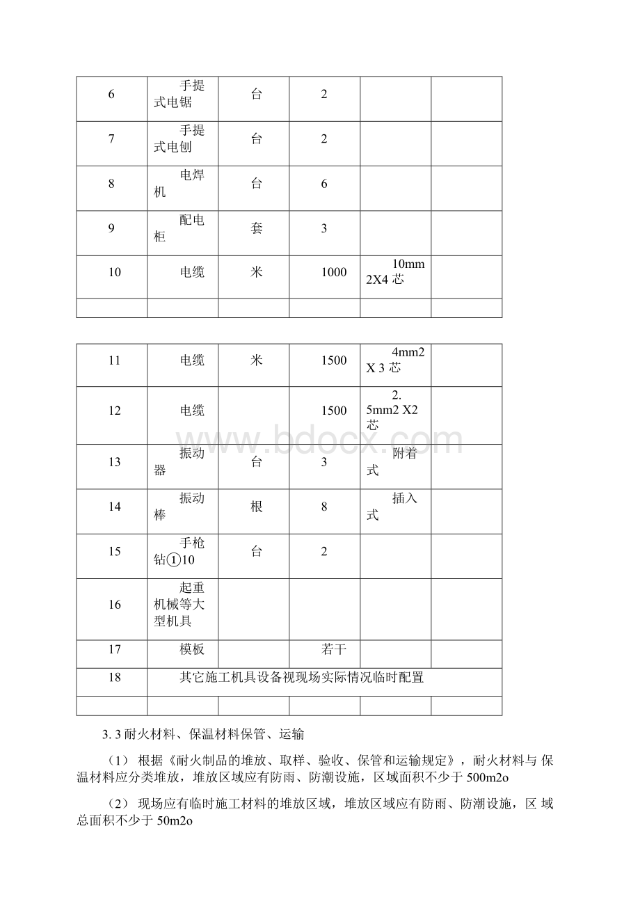 锅炉浇注料施工方案.docx_第3页